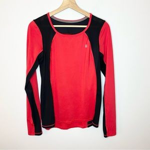 Victoria Secret Sport VSX red and black athletic top size small